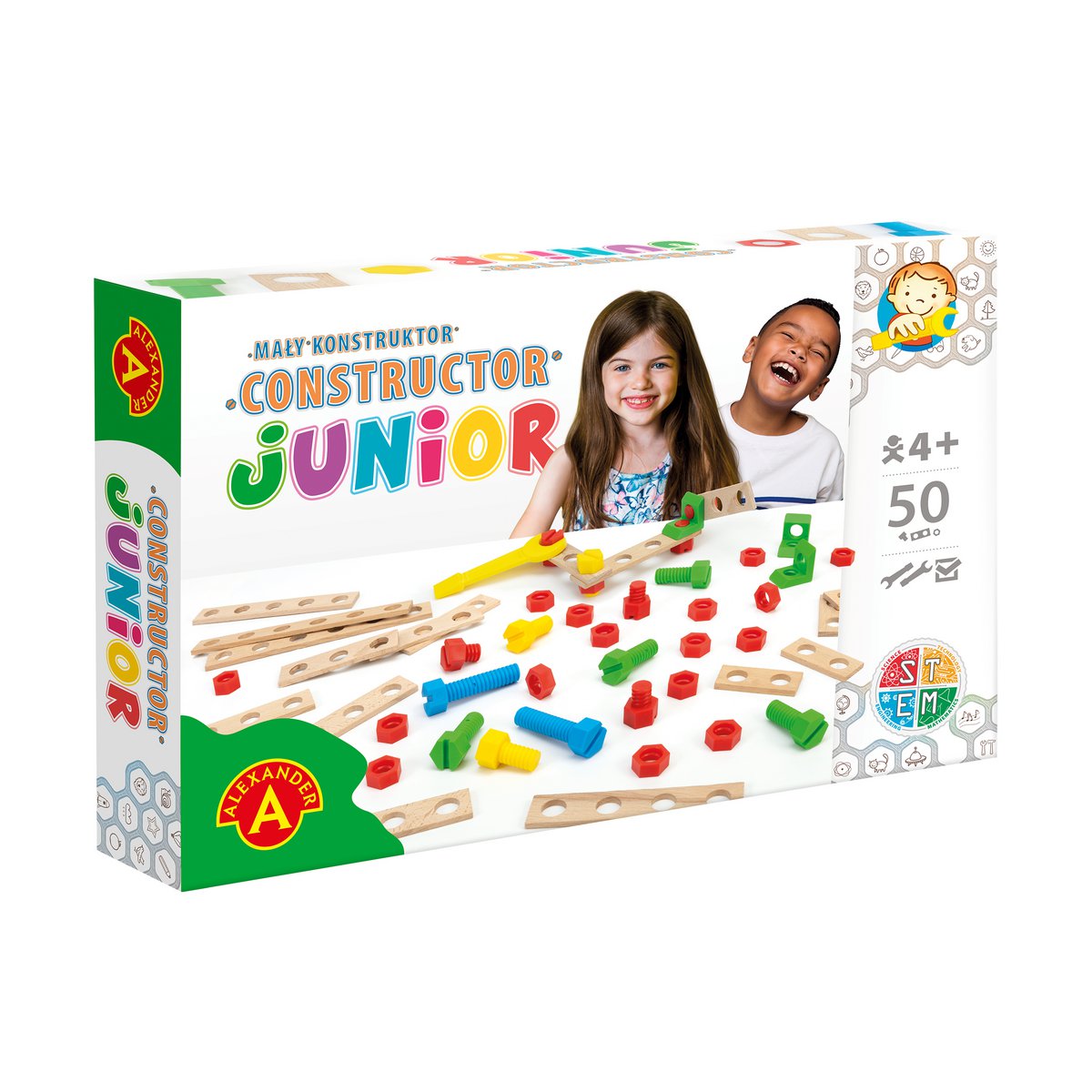 Constructor junior wooden construction set- 50 parts