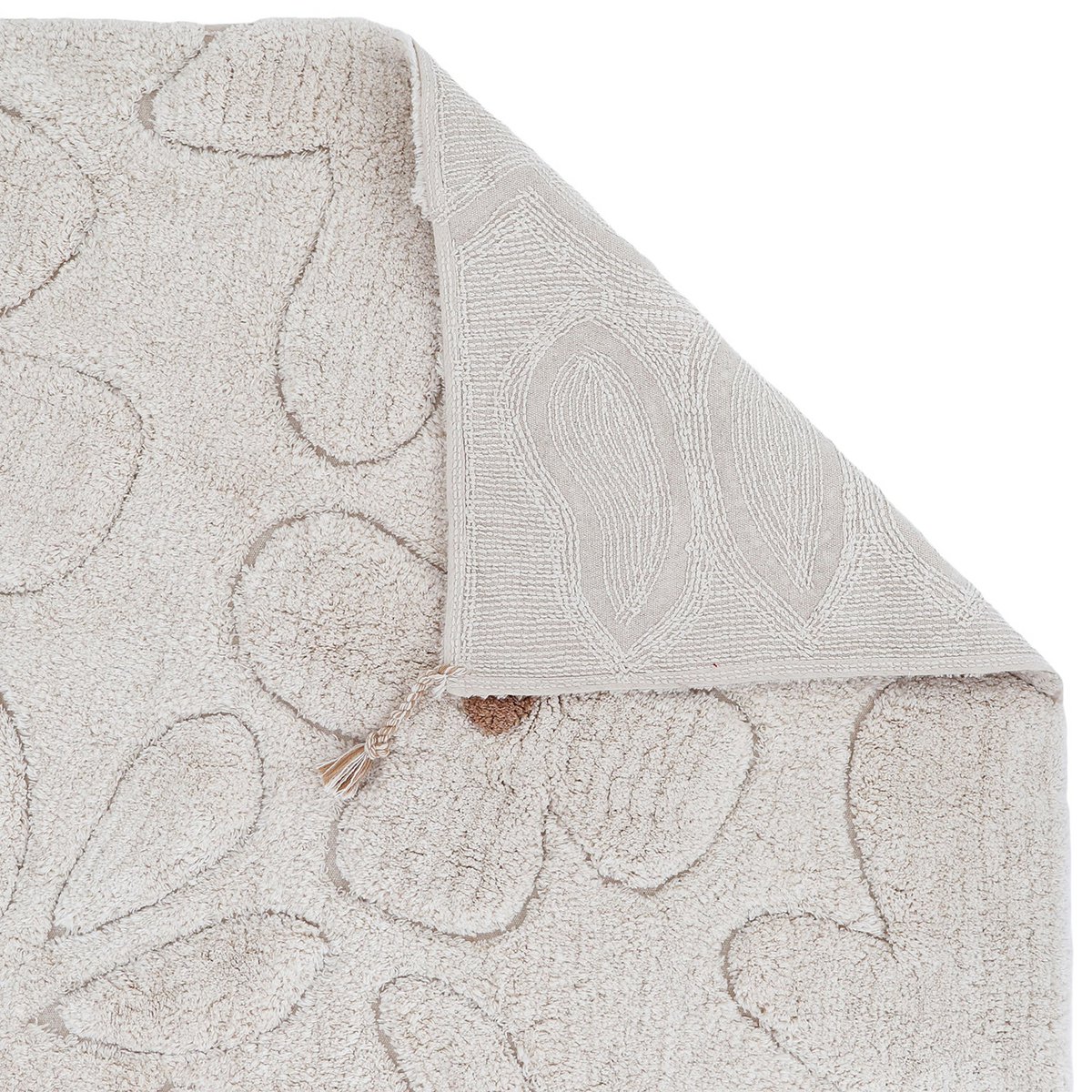 Waschbarer Kinderzimmerteppich aus Baumwolle mit Blumenmuster GENTLE FLORA