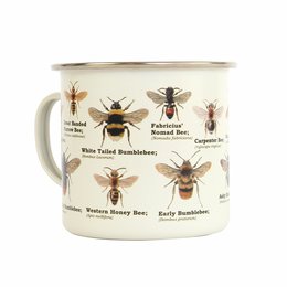 Gift Republic Mok emaille - Enamel Mug - Bee