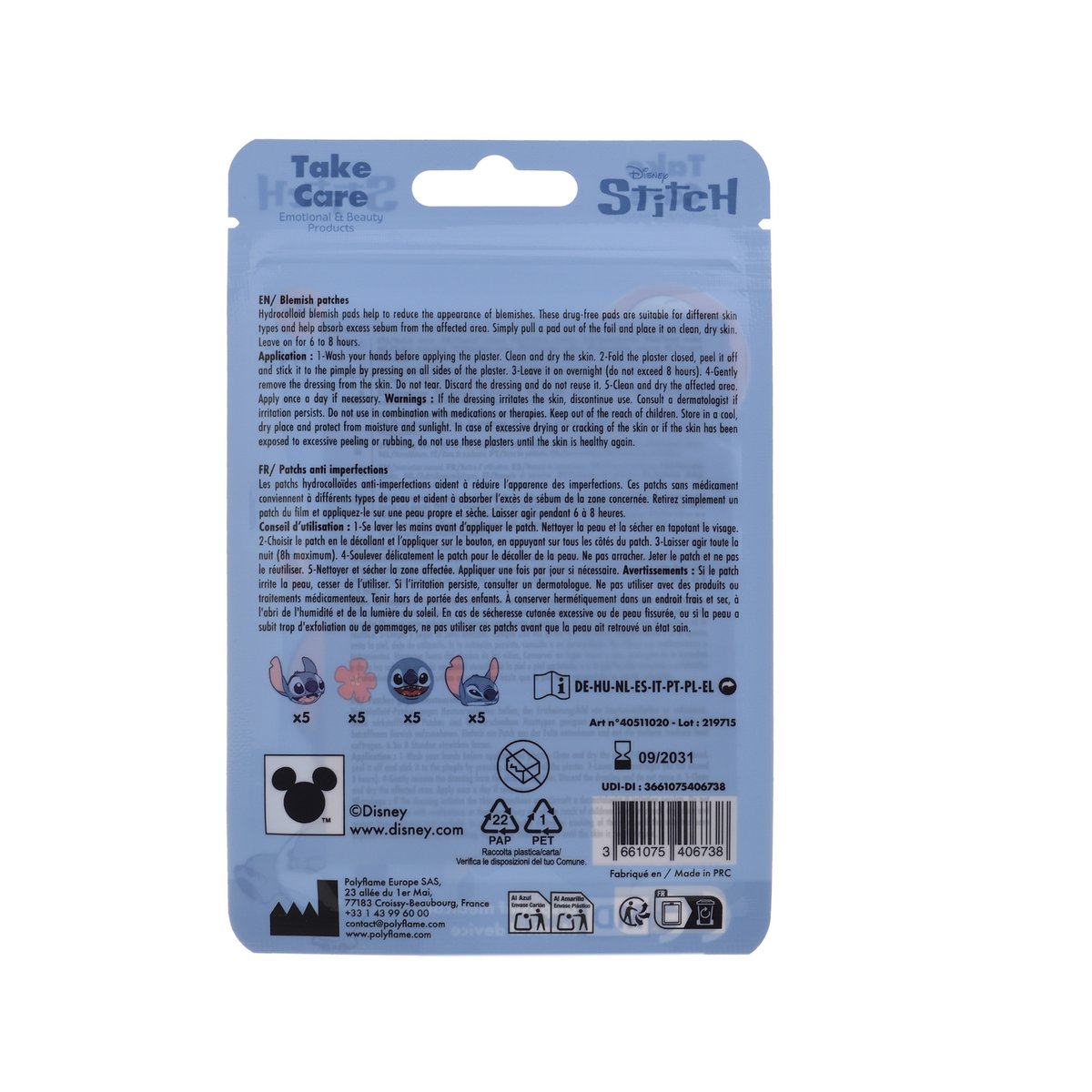 Stitch & Angel Anti-Blemish Patches – 20 Patches