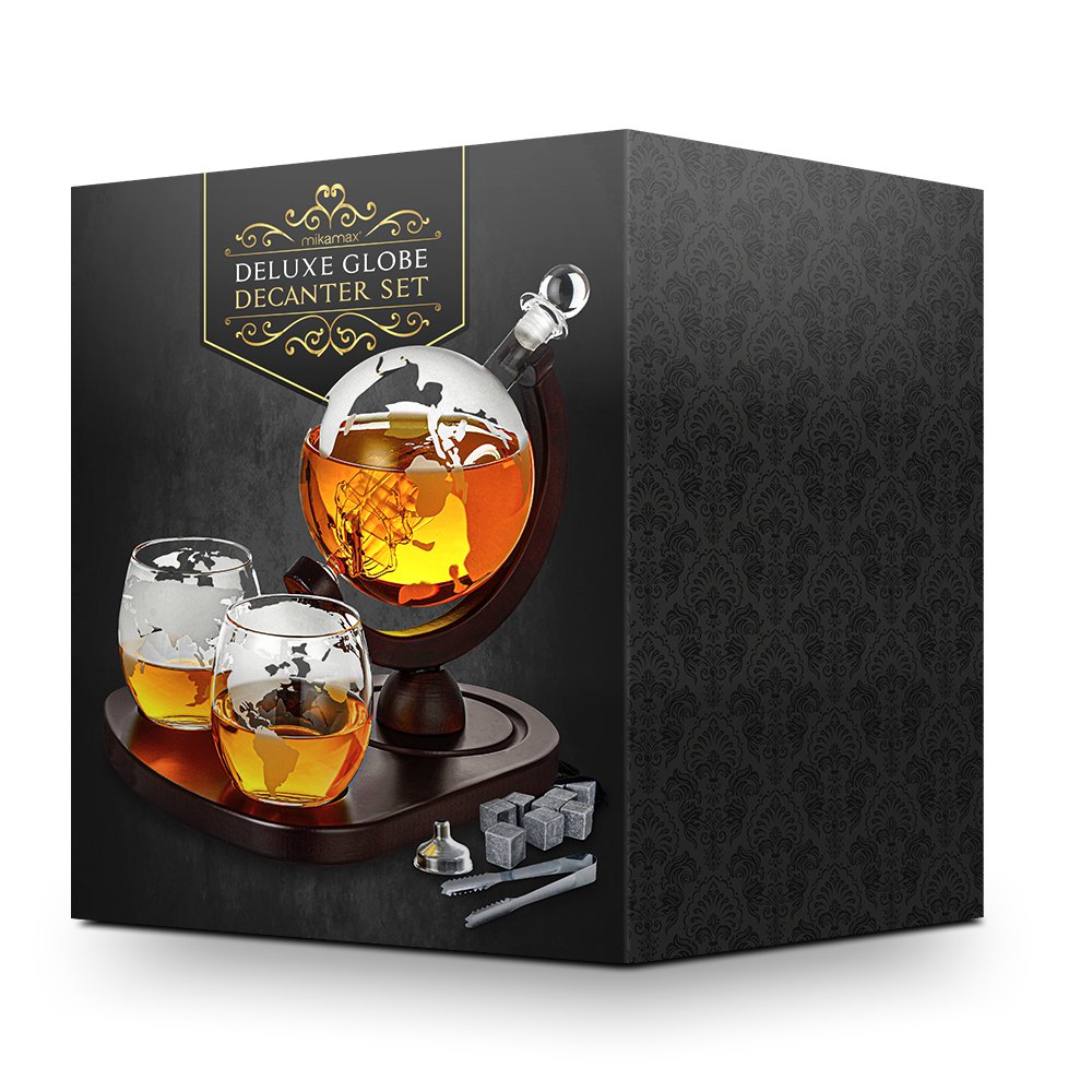 Deluxe Globe Decanter Set