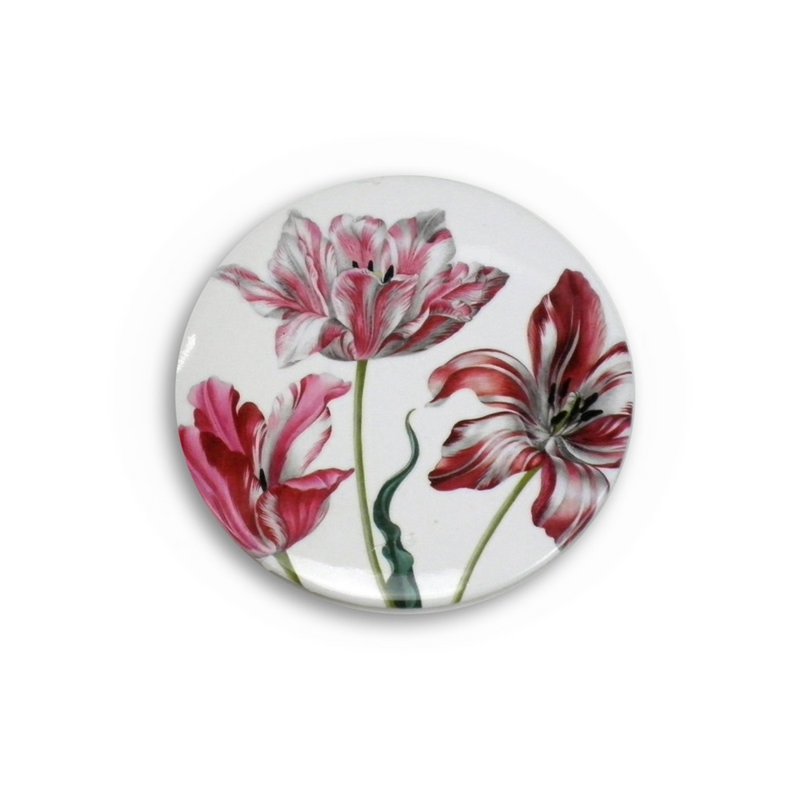 Pocket Mirror, Ø 80 mm, Three Tulips, Merian
