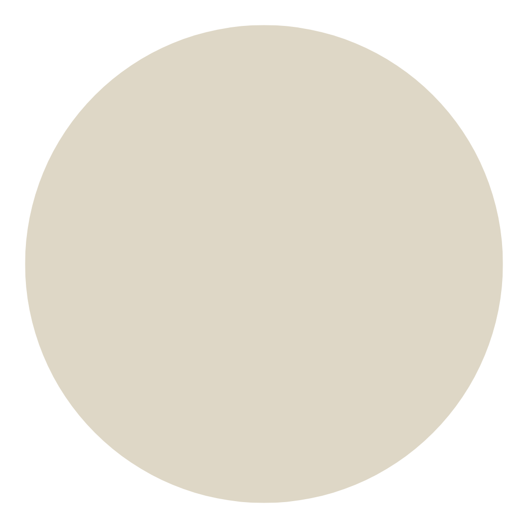 Memo board beige round 50cm