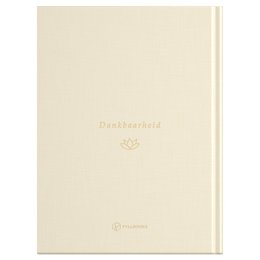 Fyllbooks Diary for Gratitude - Lniany kremowy ze złotą folią