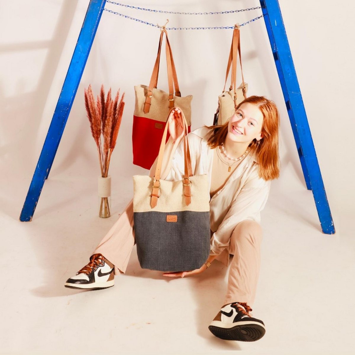 Borsa "The Loona" - Grigio grafite