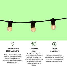 10-metrowy przewód świetlny + 2-metrowy przewód połączeniowy z 10 lampami LED