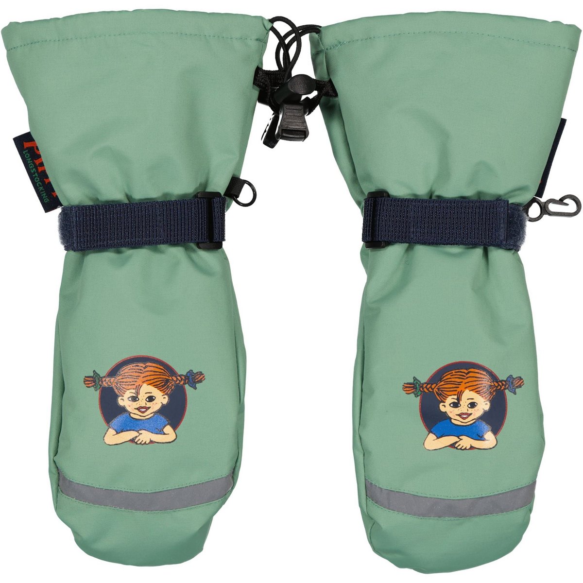 Winterhandschoenen Pippi Langkous Grijs/Groen