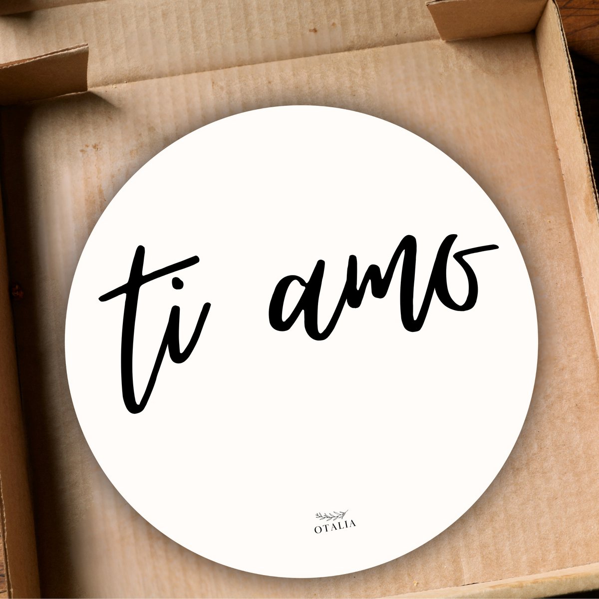 Scatola pizza: ti amo - Decocard