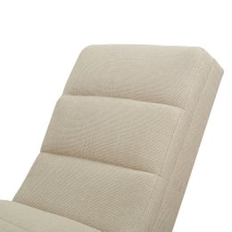 Chaise longue structured fabric beige