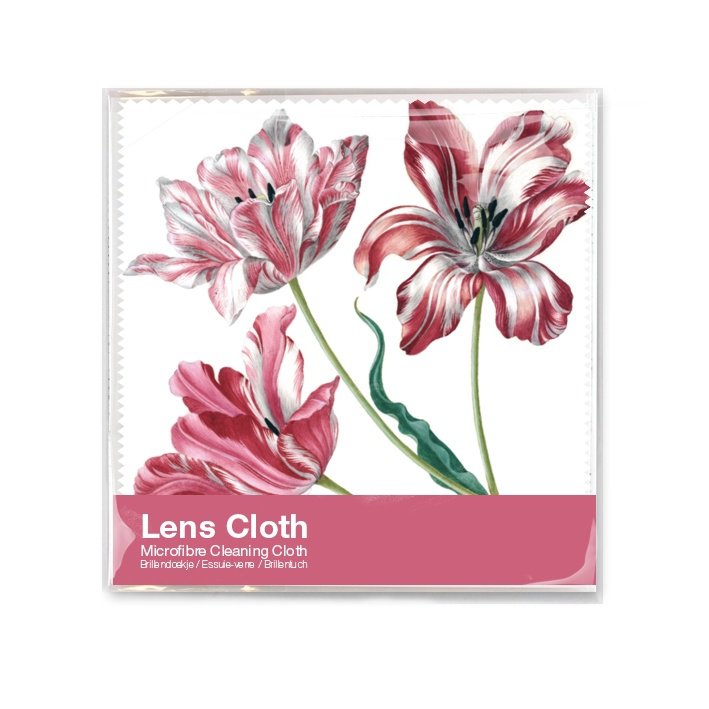 Chiffon pour objectif, 15 x 15 cm, Trois tulipes, Merian