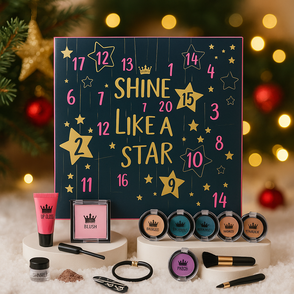 Shine Like Star makeup and beauty accessories advent calendar