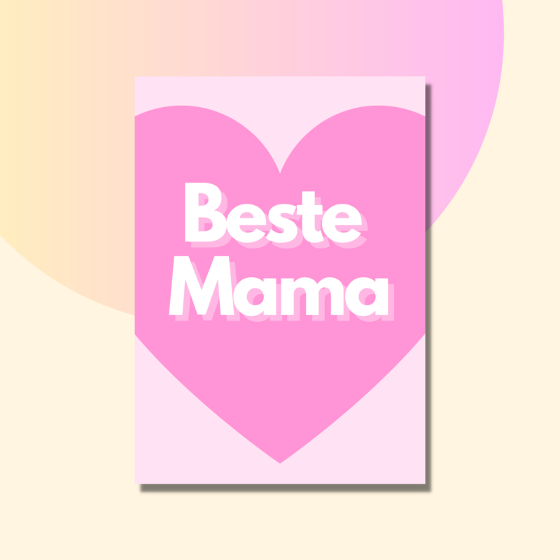 Postkarte | Beste Mama