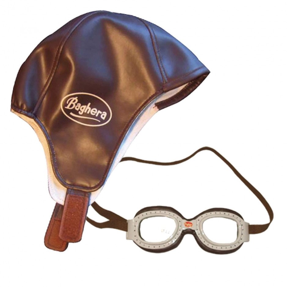 Bonnet en lunettes de pilote de course