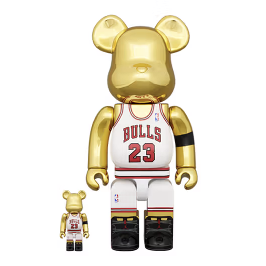 400% et 100% Bearbrick Set - Michael Jordan 1991 Champion du monde (NBA)