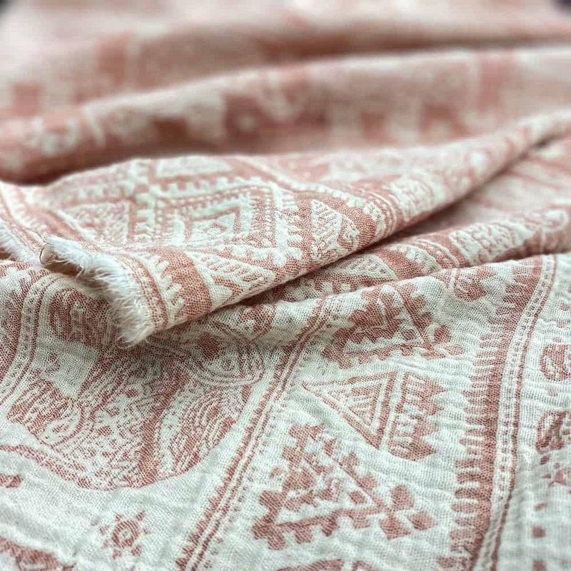 Albornoz tipo kimono de gasa de algodón