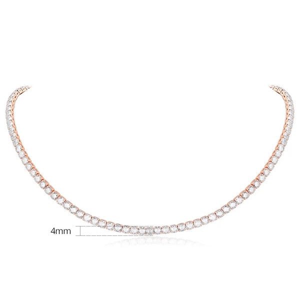 Collana girocollo Rivière dall'aspetto intramontabile con diamanti
