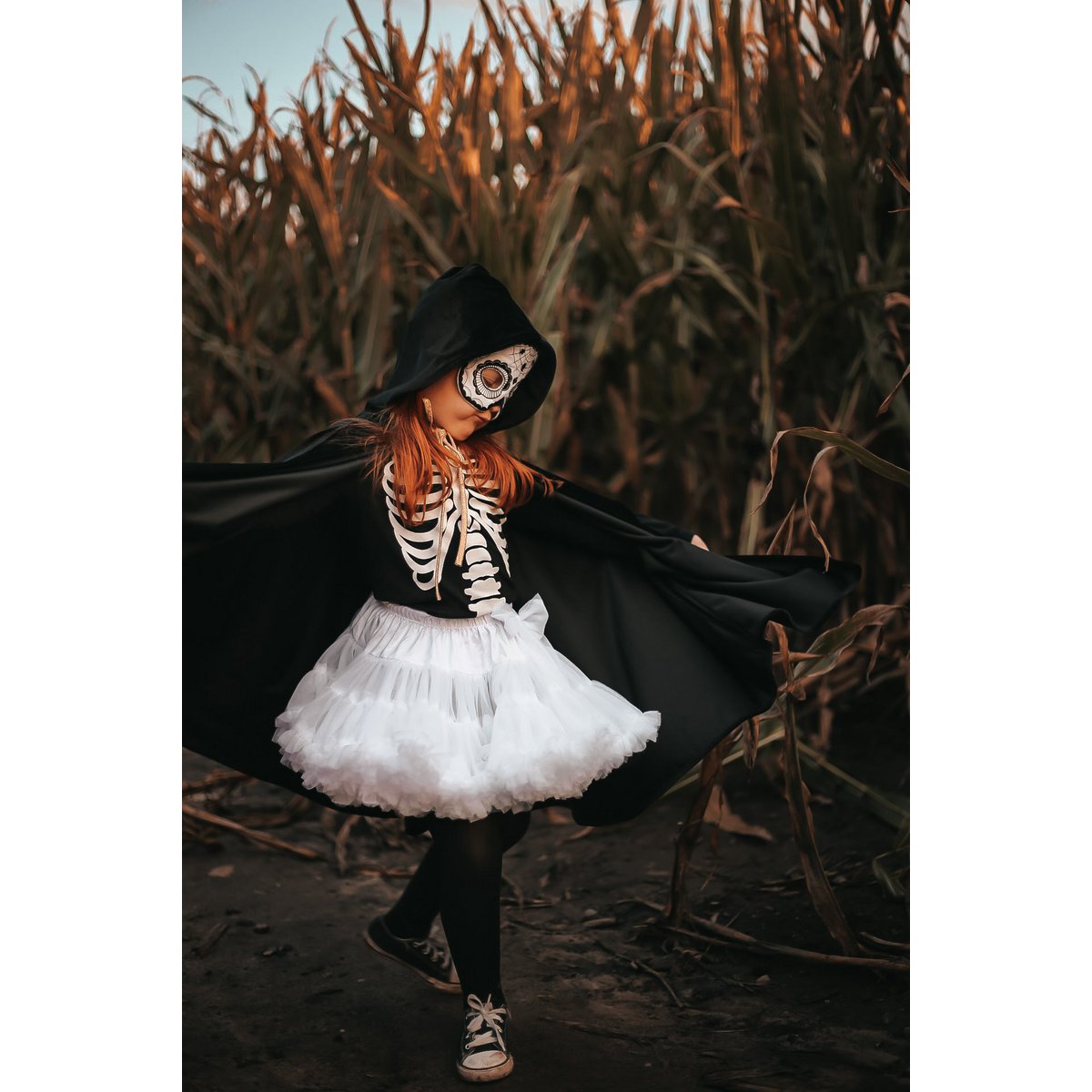 Skull mask "Black Halloween"