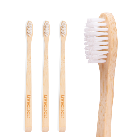 Bamboo Toothbrush (Castor Bean Oil Bristles for Kids)
