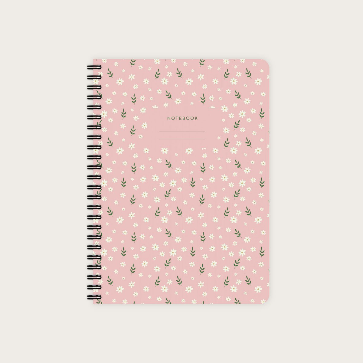Notepad Boho Floral Pattern No. 3 A5