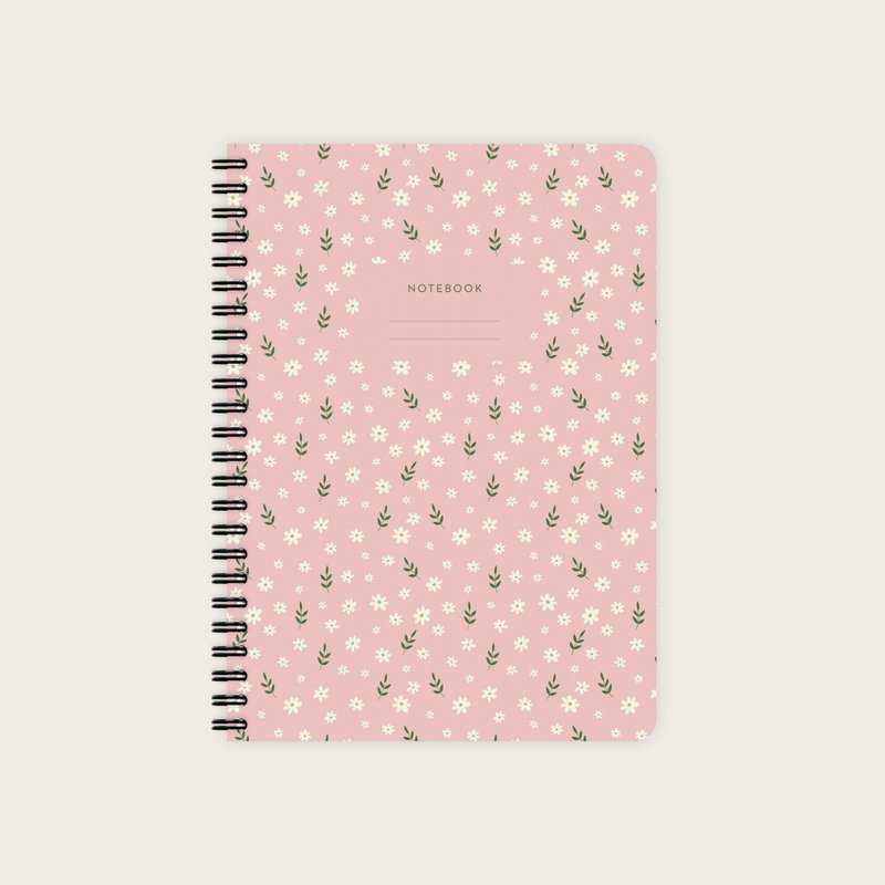 Notepad Boho Floral Pattern No. 3 A5