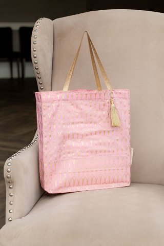 Stoffgeschenktüten Tote Style - Luxe Gold Kollektion - Marshmallow / Art Deco