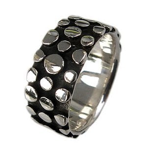 Zilveren ring R 640, gezwart