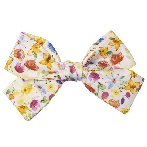 Wasserfarbener Blumendruckbogen mit Clip