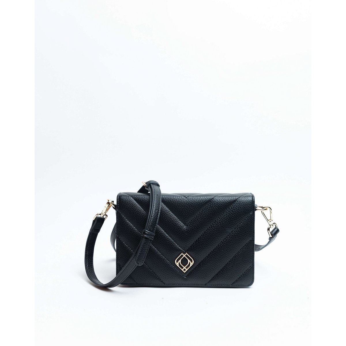 Clutch Diva Corn Leather Black