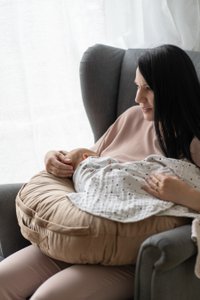 fluwelen borstvoedingskussen - voor moeder en baby, fluwelen voedingskussen, moeder- en babykussen