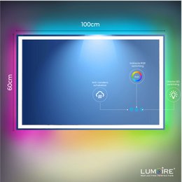 RGB-spiegel Lumoire Matrix horizontaal 100 cm