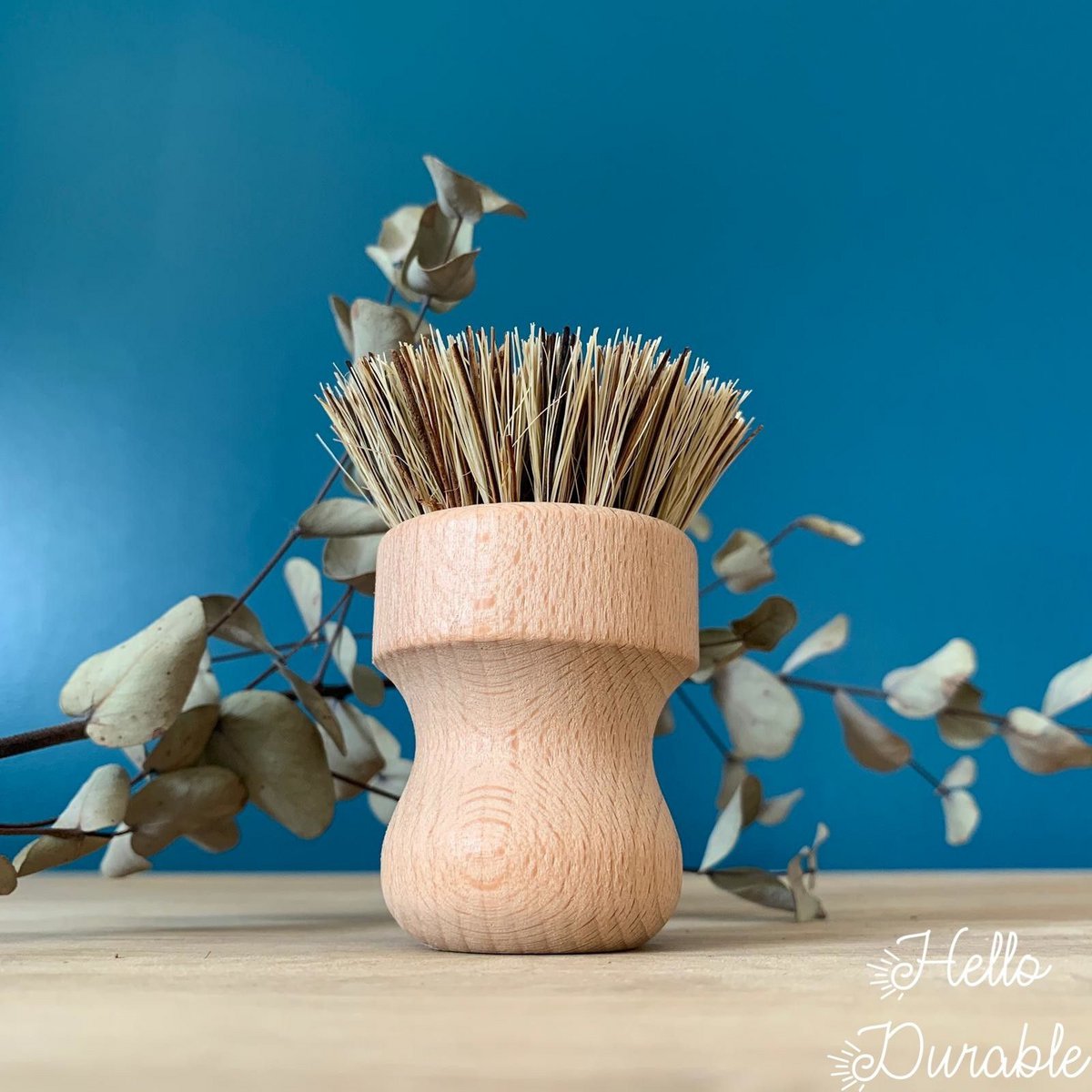 Brosse vaisselle en bois d'hêtre et fibre coco