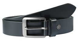 Leonardo Verrelli Echtleder Gürtel kürzbar in schwarz, 130 cm