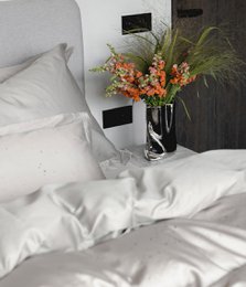 Set biancheria da letto in raso Cosmos Meteor