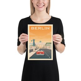 Vintage Berlin plakat | Plakat By Berlin Tyskland