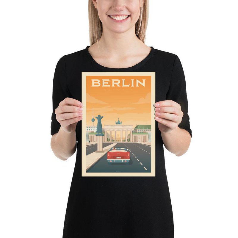Vintage Berlin Poster | Premium poster City Berlin Germany