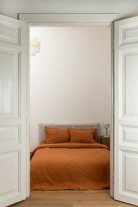 Cinnamon Linen Duvet Cover Set