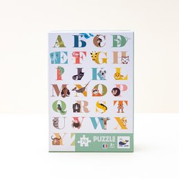 Puzzle de 70 piezas, 5 años+, ABECEDARIO | Hecho en Francia
