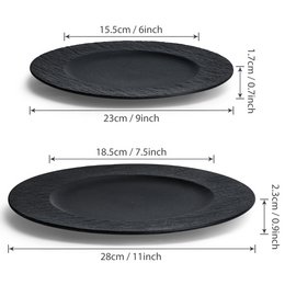 Teller Oasis 4er Set 23-28 cm