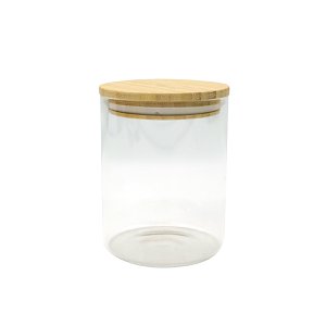 0.9L Glass Storage Box with Fackelmann Eco Friendly Bamboo Lid
