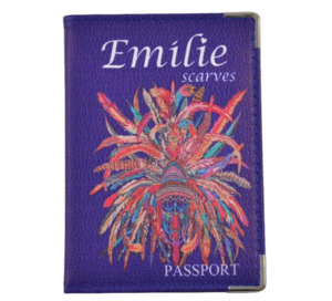 Passport cover cobalt blue