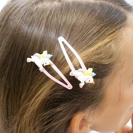 Pasadores para el pelo - Caballos rosas - Caballos