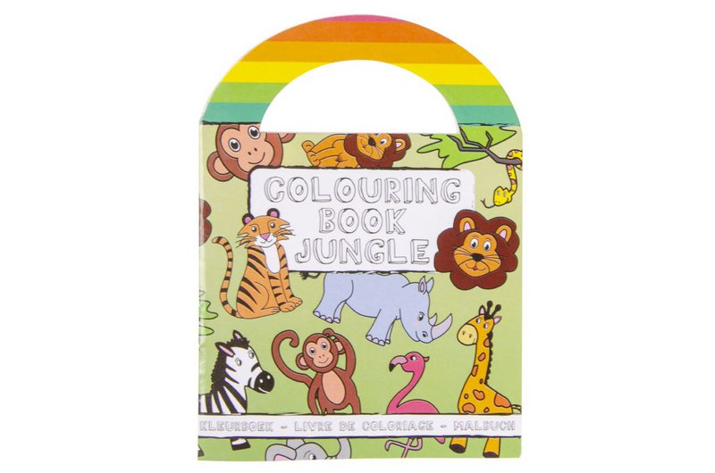 COLORING BOOK WITH STICKERS ANIMALS S