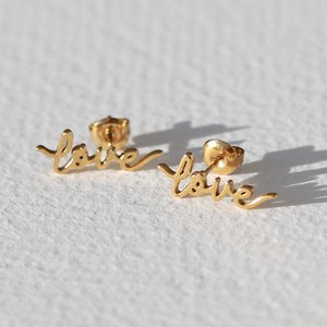 Earrings love letter