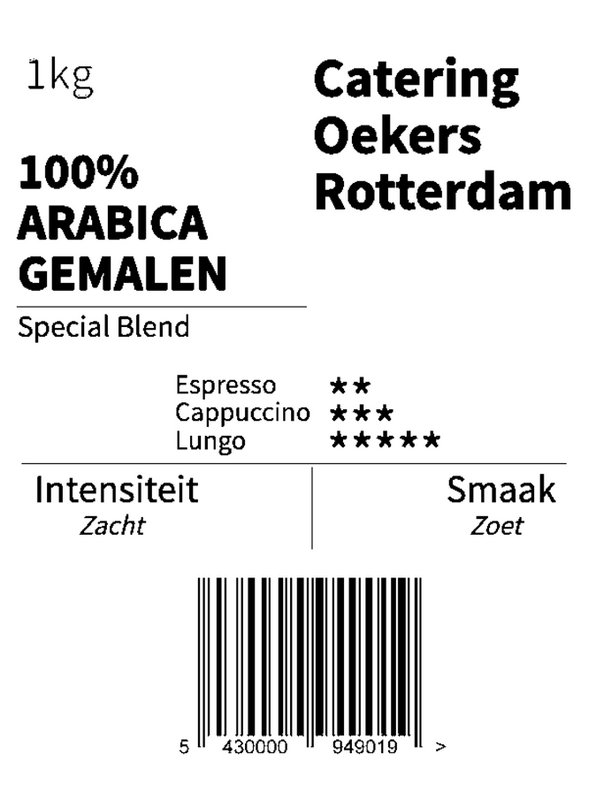 100 % Arabica-Mischung, gemahlen, 1 kg