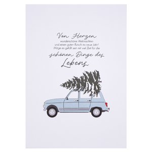 Postkarte - Von Herzen wunderschöne Weihnachten