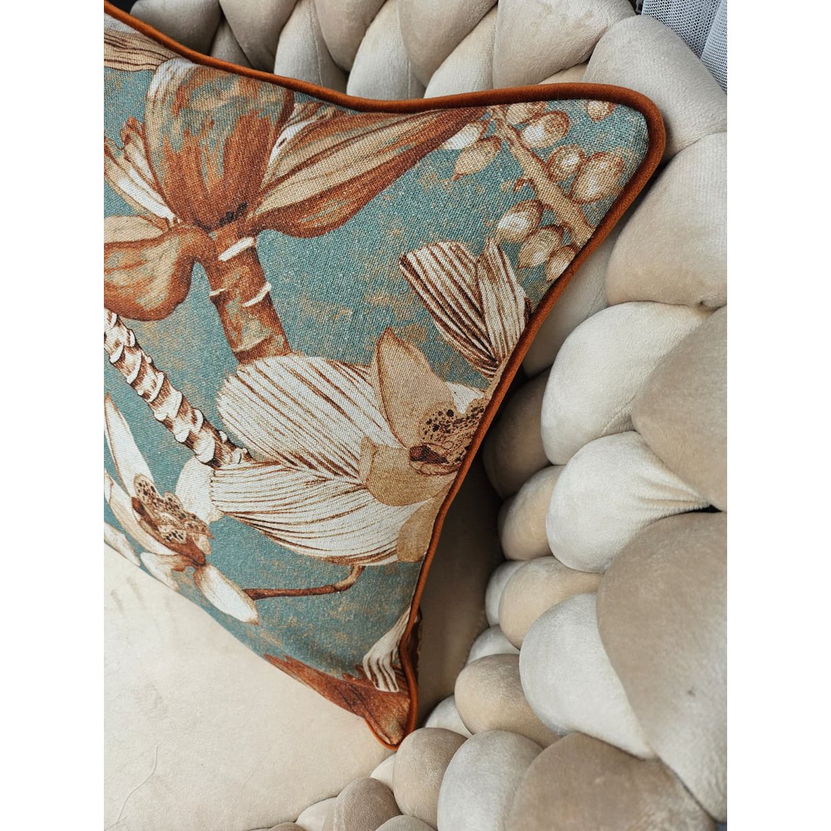 Pillowcase 45x45cm, 90% cotton, 10% linen | Terra Flora