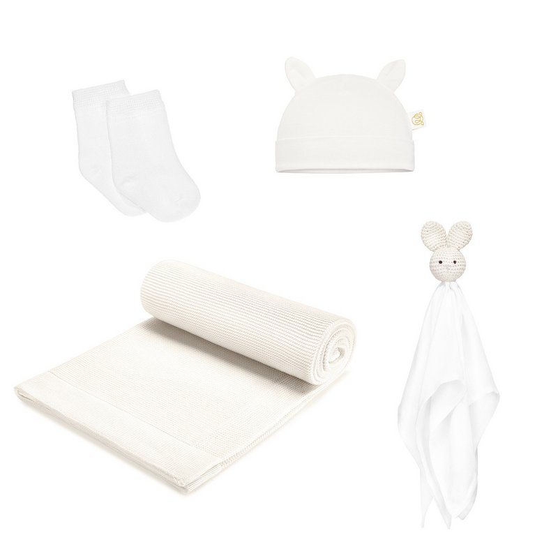 Baby Layette XL Sæt - 10-stk - creme