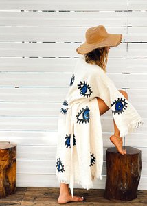 Langer Kaftan Matia aus Bio-Baumwolle