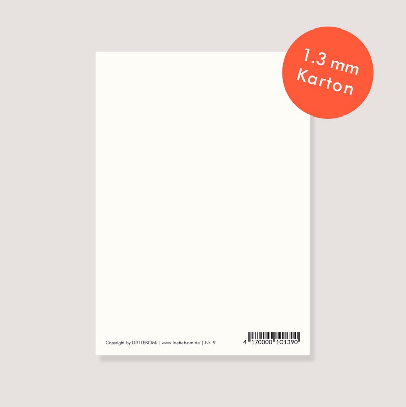 Postkarte Naturkarton - "Regenbogenherz - Love is all we need"