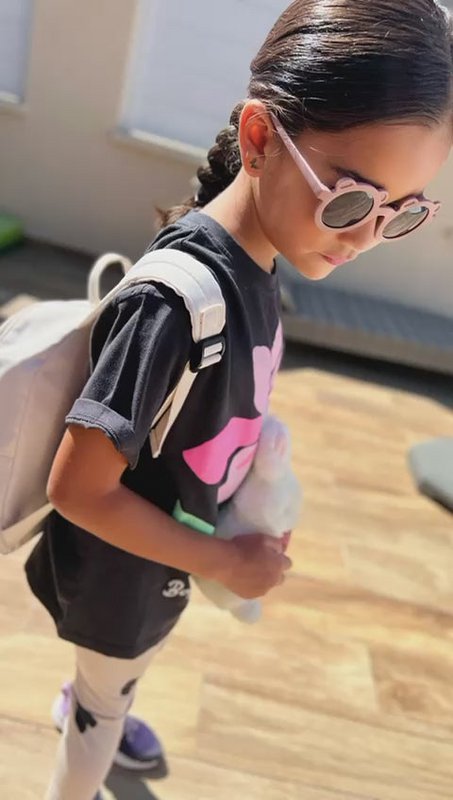 Little Kitten MINA Children's Backpack — Beige | Yuko B.